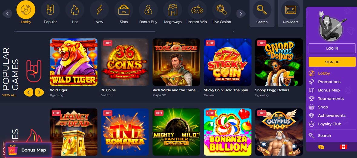 Rolling Slots Casino Canada
