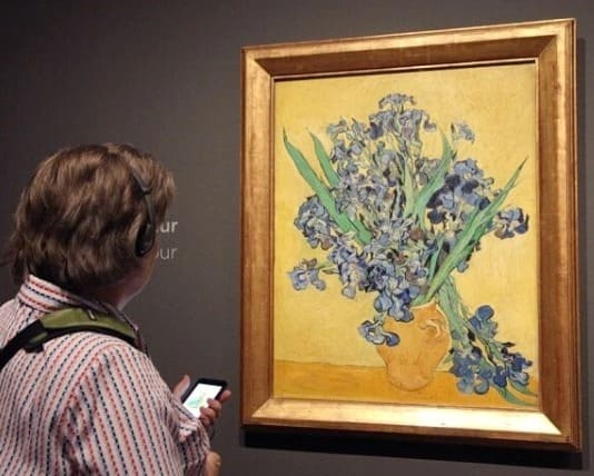 Vincent Van Gogh Irises in a vase